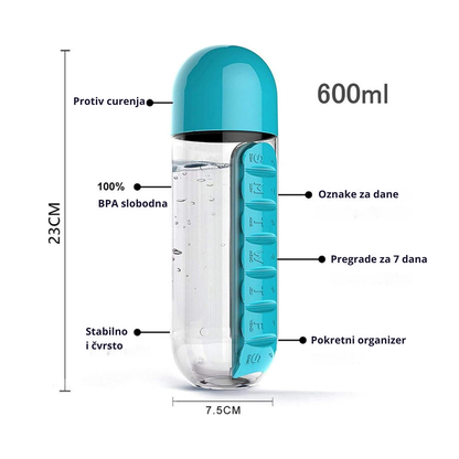 3 u 1 organizer za lekove i suplemente