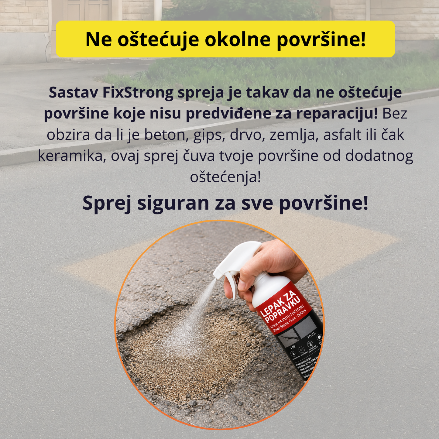 FixStrong - Lepak za popravku rupa na putu i betonu - 1+1 Gratis