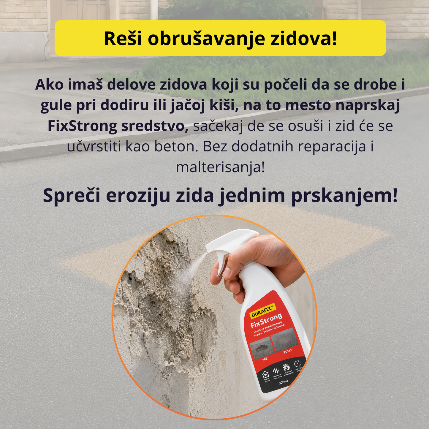 FixStrong - Lepak za popravku rupa i zidova - 1+1 Gratis