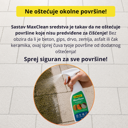 MaxClean - Sredstvo za čišćenje betona i spoljašnjih površina - 1 + 1 Gratis