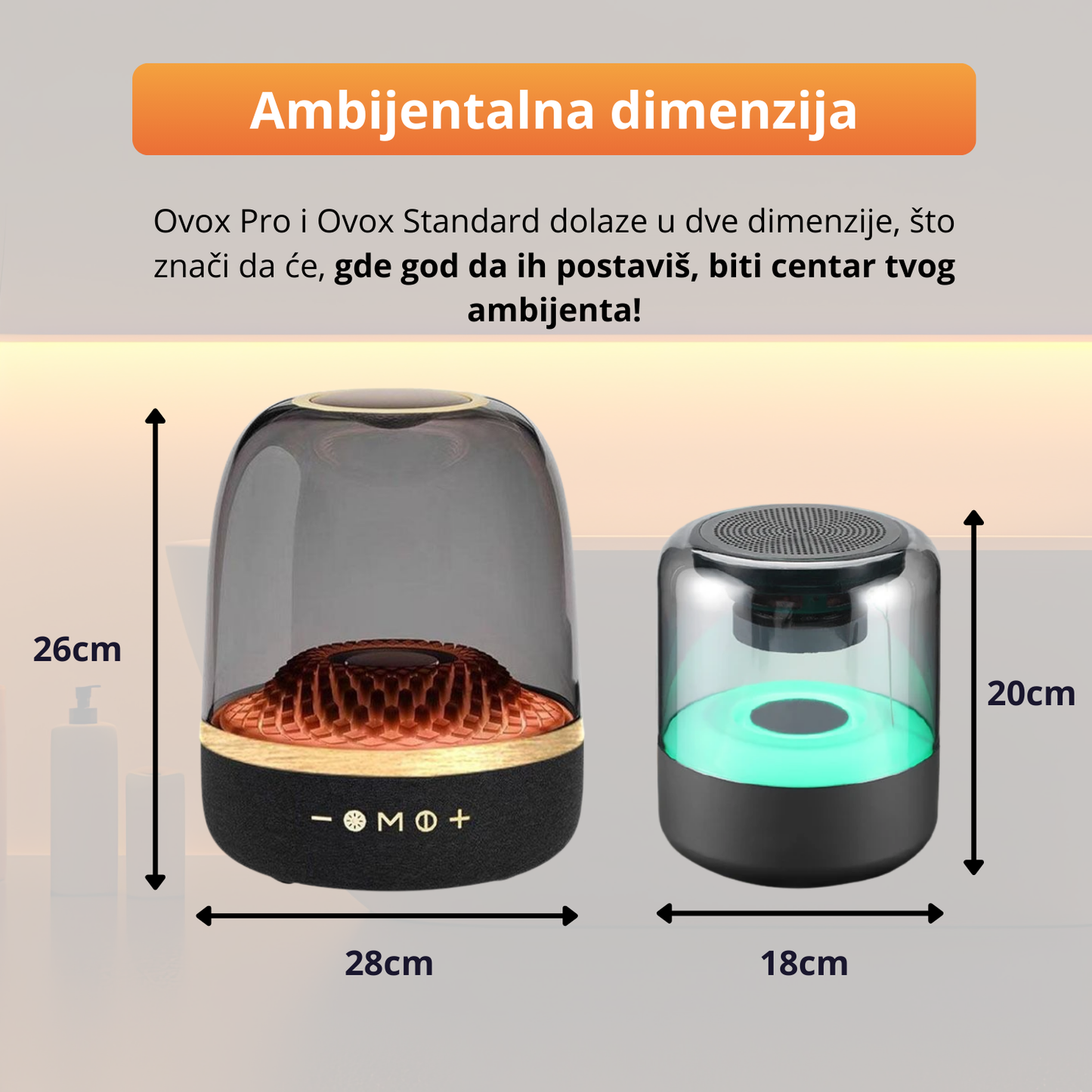 Ovox - Bluetooth zvučnik sa LED osvetljenjem