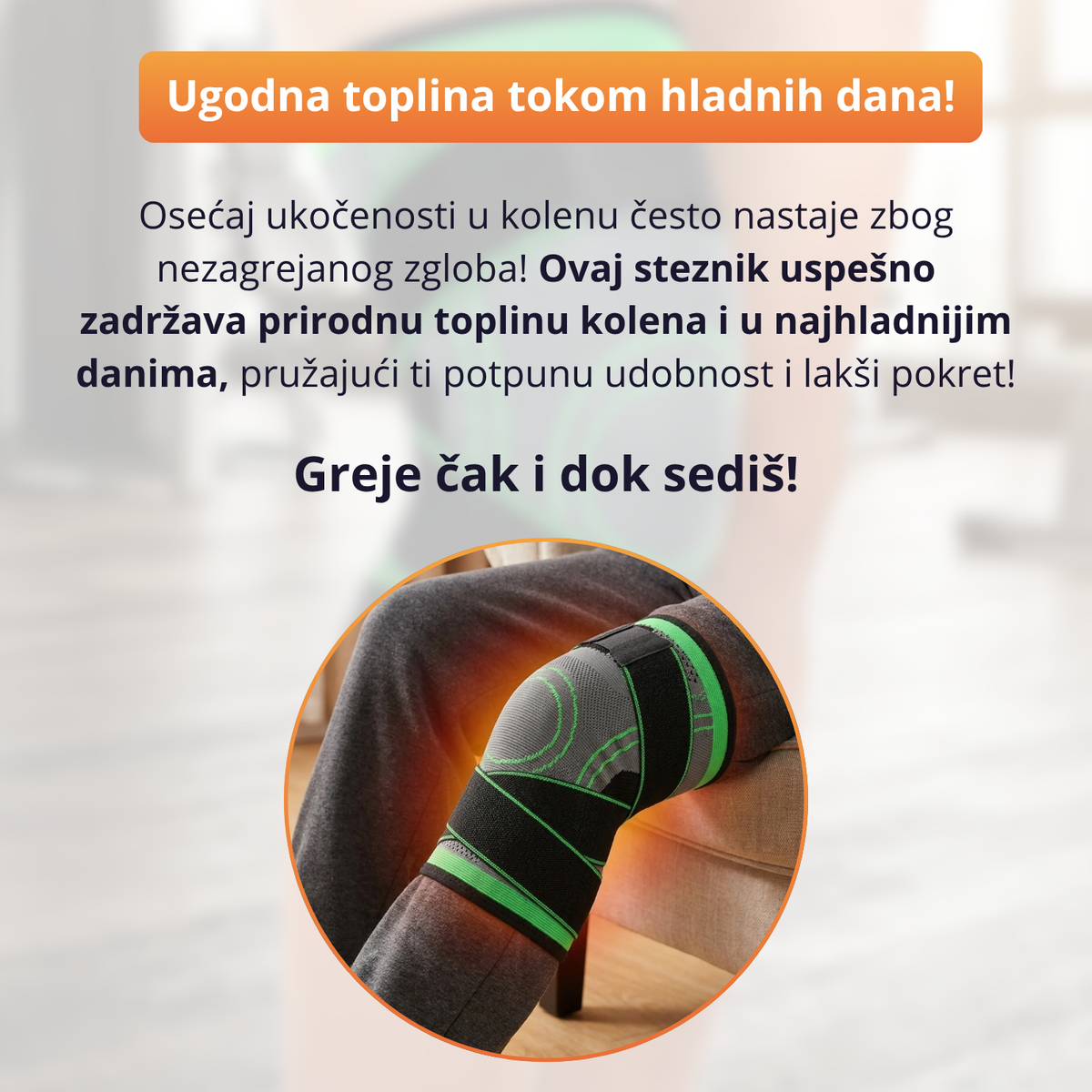 FlexPro – Kompresioni steznik za koleno - 1+1 Gratis