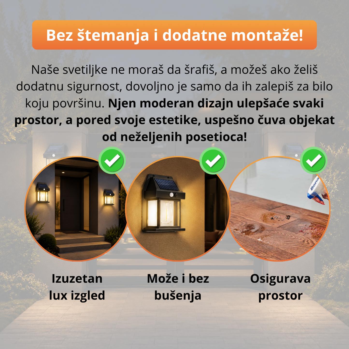 EcoGlow - Solarna fenjer lampa - 1+1 Gratis