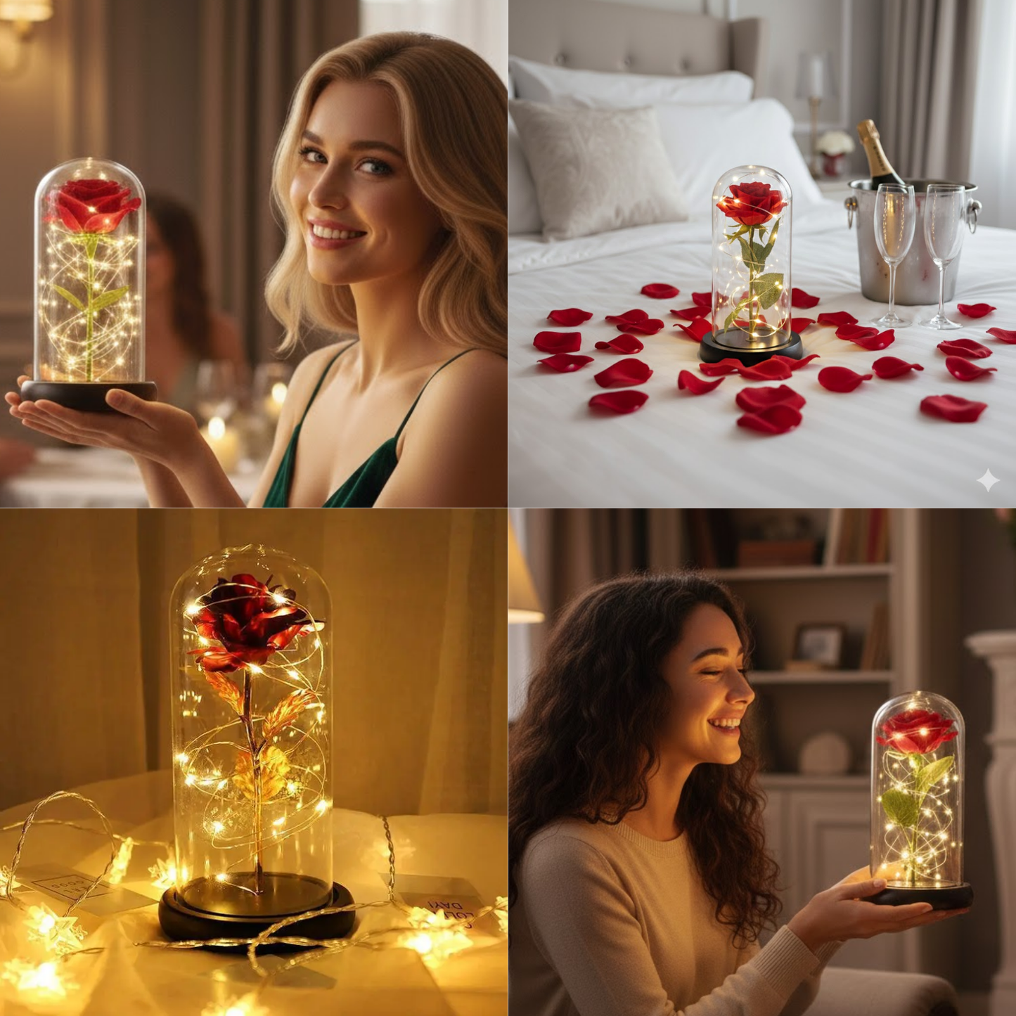 Ever Rose - Večna svetleća ruža u zvonu