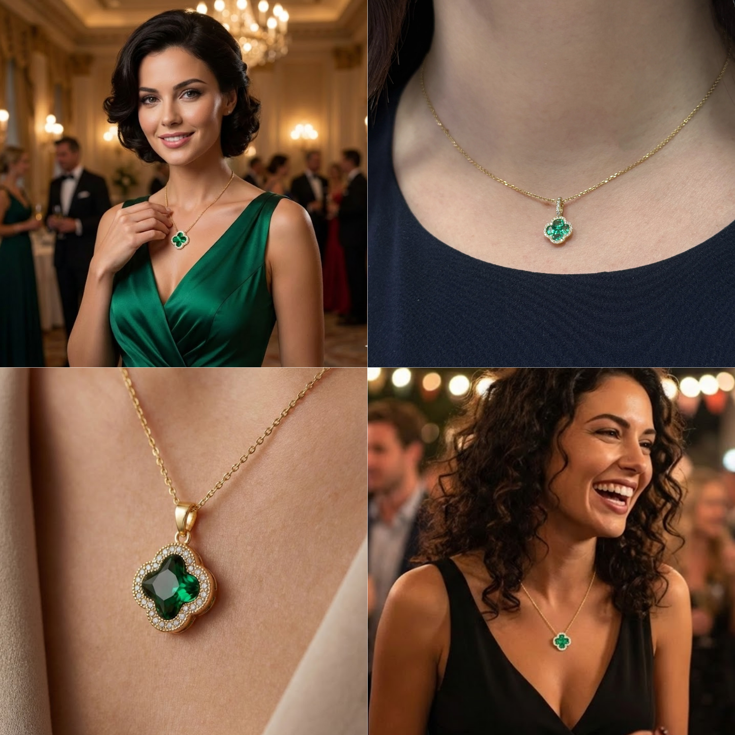 Emerald Prestige - Srećna ogrlica od nerđajućeg čelika