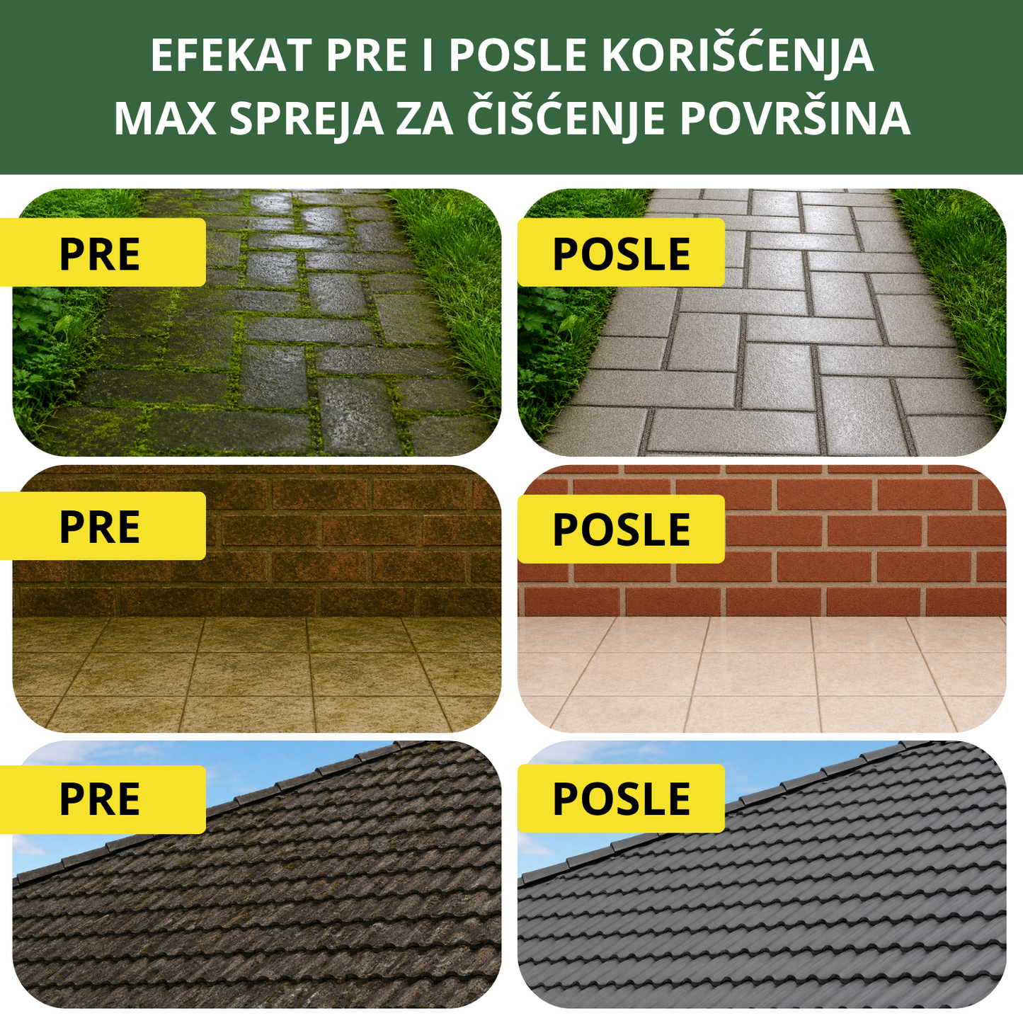 MaxClean - Sredstvo za čišćenje spoljašnjih površina - 1 + 1 Gratis