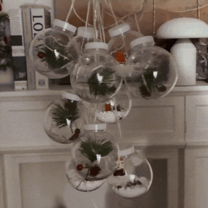 MagicLights Santa - Novogodišnja LED zavesa sa svetlećim kuglama (Set sa 10 kugli)